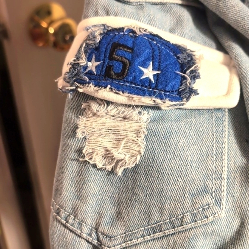 Naruto Kakashi Hatake Denim Jacket Hoodie Unisex M - Picture 10 of 14